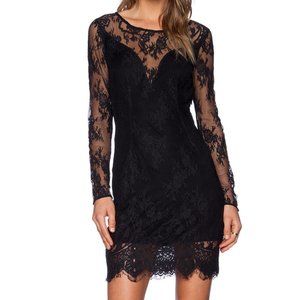 Lovers + Friends Cinema Bodycon Dress | Black Lace
